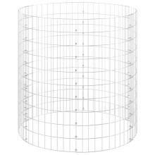 (Ø 100 x 100 cm/815) vidaXL Garden Composter Galvanised Steel Recycling Bin Waste Box Multi Sizes