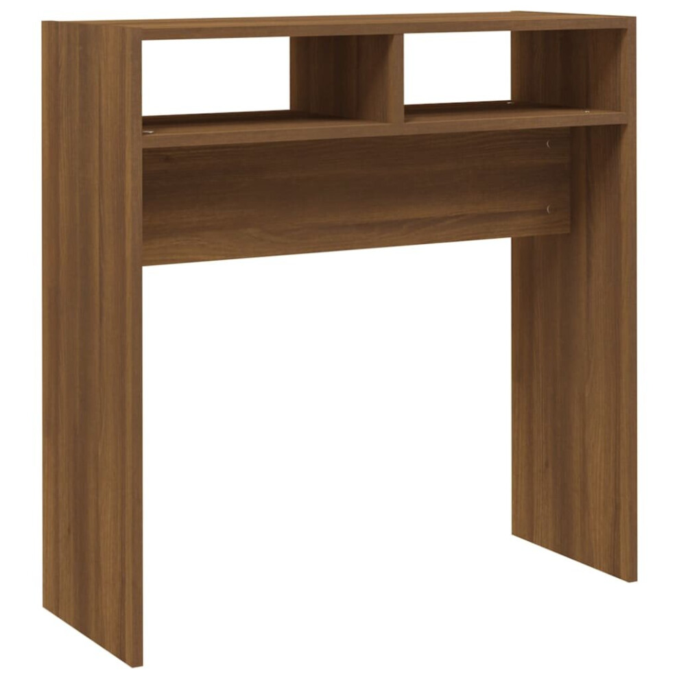 Vidaxl Brown ( Oak) Console Table Hallway Accent Couch Table End Side Table Engineered Wood