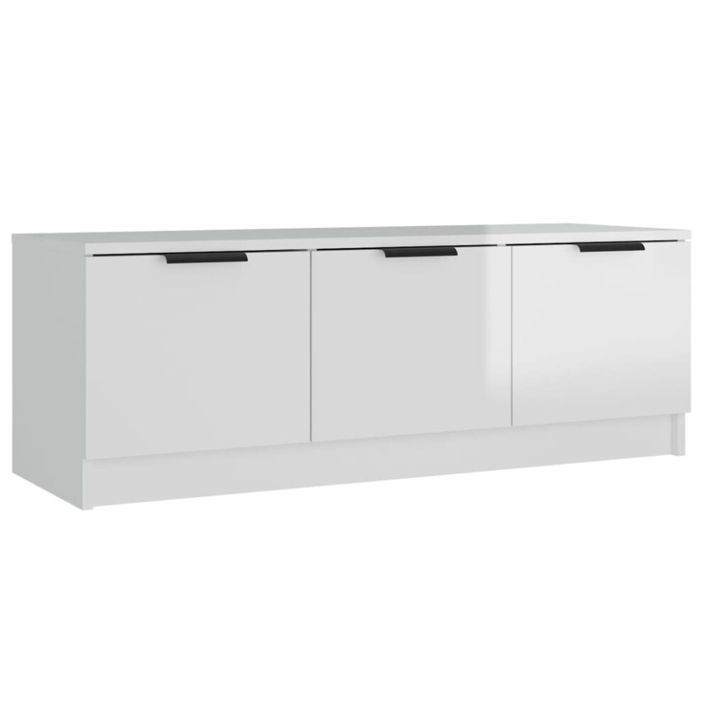 (high gloss white) vidaXL TV Cabinet Engineered Wood Entertainment Centre TV Unit Multi Colours