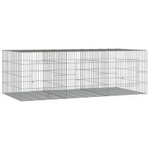 (163 x 79 x 54 cm) vidaXL Rabbit Cage Galvanised Iron Rabbit Enclosure Animal Cage Multi Sizes