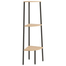 (light brown, 45.5 x 31.5 x 120 cm) vidaXL Corner Shelf Bookcase Bookshelf Shelving Unit Storage Rack Organiser