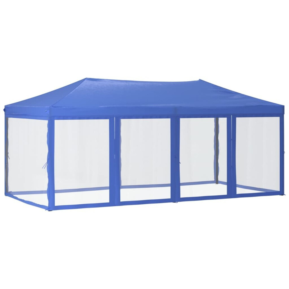 Vidaxl (Blue) Folding Party Tent With Sidewalls Pavilion Marquee Multi Colours/Sizes