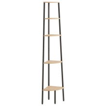 (light brown, 45.5 x 31.5 x 180 cm) vidaXL Corner Shelf Bookcase Bookshelf Shelving Unit Storage Rack Organiser