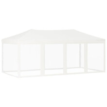 (white) vidaXL Folding Party Tent with Sidewalls Pavilion Marquee Multi Colours/Sizes