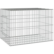 (78 x 54 x 54 cm) vidaXL Rabbit Cage Galvanised Iron Rabbit Enclosure Animal Cage Multi Sizes