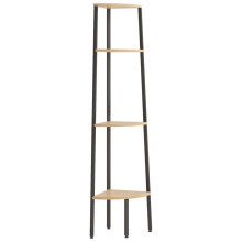 (light brown, 45.5 x 31.5 x 150 cm) vidaXL Corner Shelf Bookcase Bookshelf Shelving Unit Storage Rack Organiser