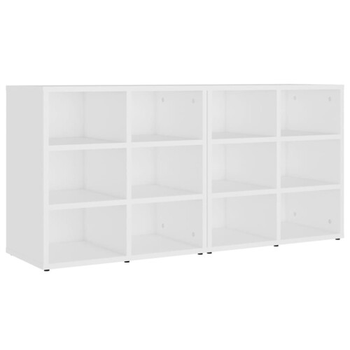 VidaXL vidaXL Schuhregale 2 Stk. Weiß 52,5x30x50 cm