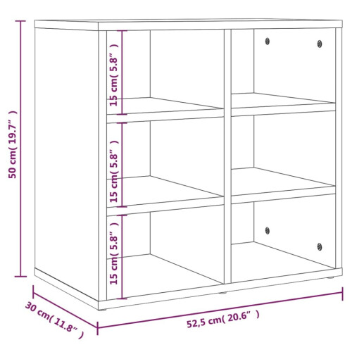 VidaXL vidaXL Schuhregale 2 Stk. Weiß 52,5x30x50 cm 1