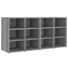 (grey sonoma, 2) vidaXL Shoe Cabinet Hallway Wall Mounted Shoe Storage Rack Shelf Cupboard