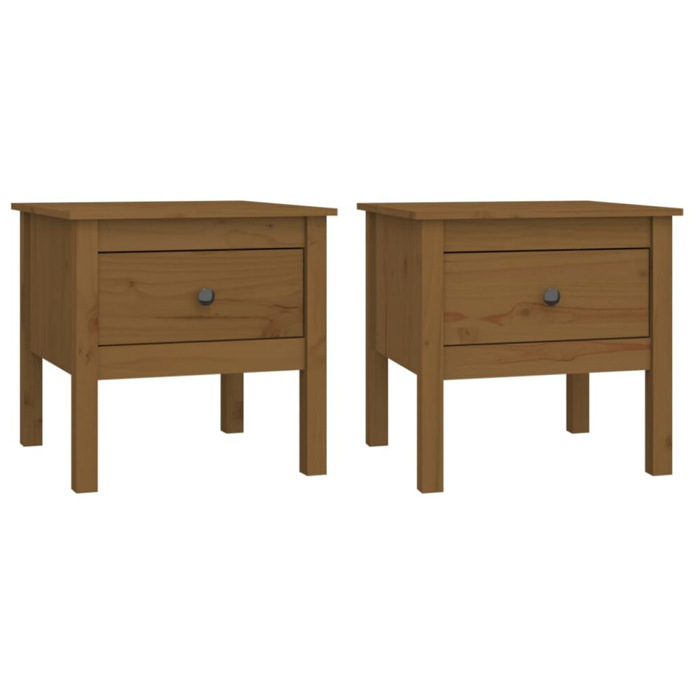 Kitija Solid Wood Top Four Leg Square Side Table - Image 3