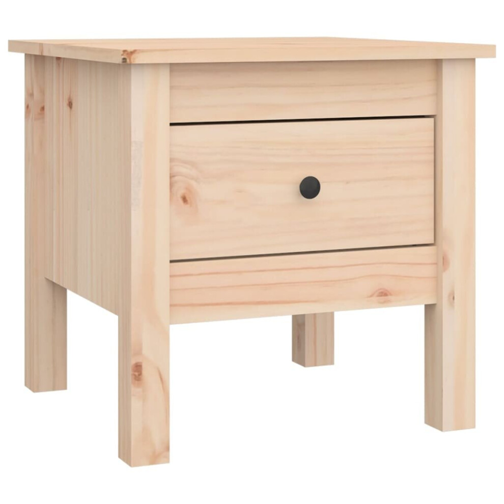 (brown, 40 x 40 x 39 cm/1) vidaXL 1/2x Solid Wood Pine Side Table Multi Colours 40x40x39 cm/50x50x49 cm