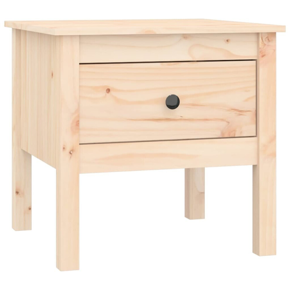 Vidaxl (Brown, 50 X 50 X 49 Cm/1) 1/2X Solid Wood Pine Side Table Multi Colours 40X40x39 Cm/50X50x49 Cm
