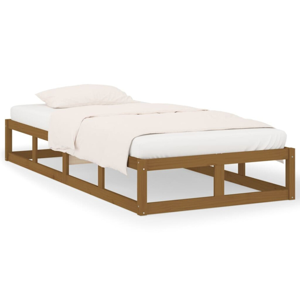 (honey brown, 100 x 200 cm) vidaXL Solid Wood Bed Frame Home Bedroom Bed Base Multi Colours Multi Sizes