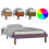 VidaXL (honey brown, 90 x 190 cm) vidaXL Solid Wood LED Bed Frame Home Bedstead Platform Bed Multi Colours/Sizes 1