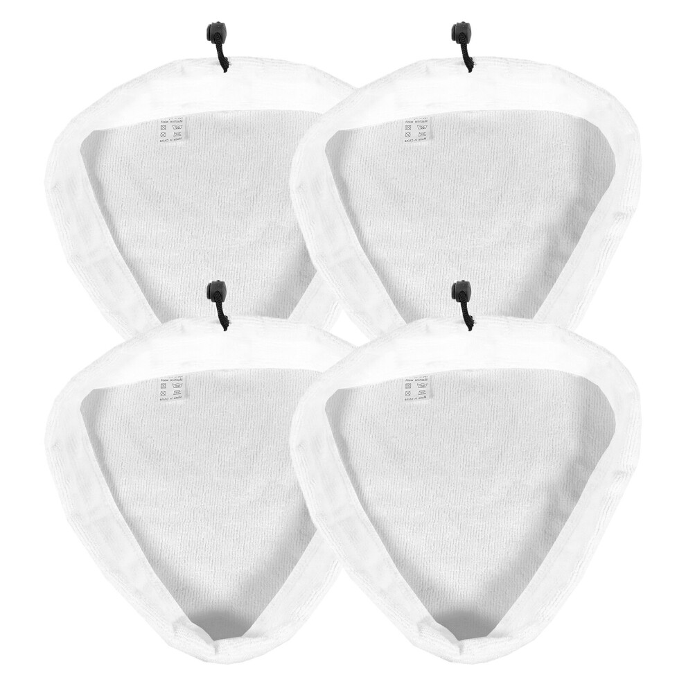 Microfibre Cloth Cover Pads for VonHaus Steam Cleaner Mop (Pack of 4)