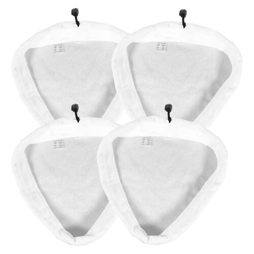 Microfibre Cloth Cover Pads for Vax S87-T2 Red S88 S88-W1M-B S87-CX1-B S87-T1-B Steam Cleaner Mop (Pack of 4)