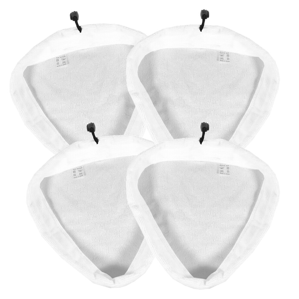 Universal Microfibre Cloth Cover Pads For Steam Cleaner Mop (Pack Of 4)