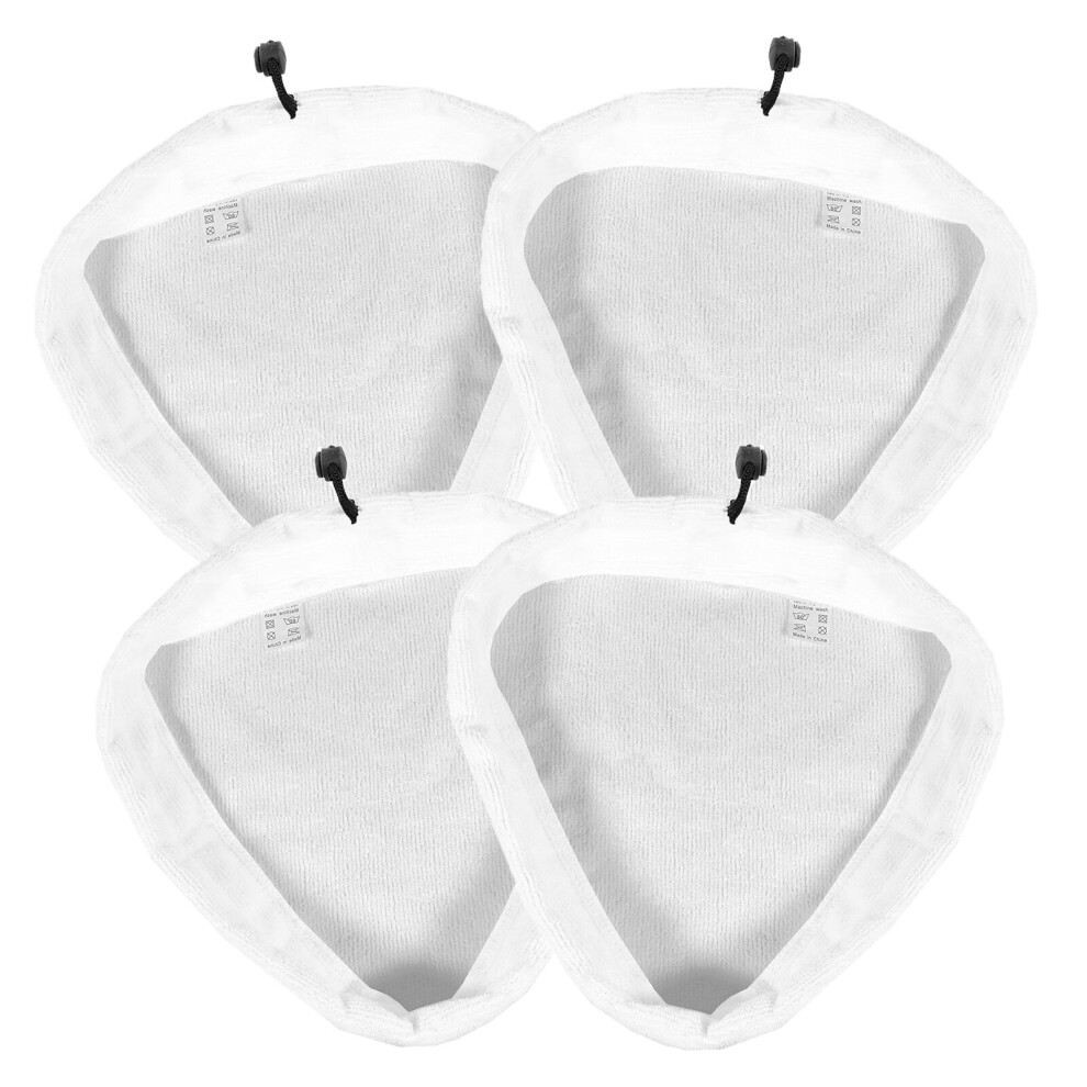 Microfibre Cloth Cover Pads for Pifco 6in1 10in1 12in1 PS001 Steam Cleaner Mop (Pack of 4)