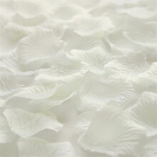 (Ivory/Cream, 2000PCS) Time to Sparkle Silk Rose Petals Engagement Artificial Flowers Fake Wedding Party Confetti Table