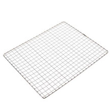 Hemoton Stainless Steel Squares Holes Grill Barbecue Wire Mesh Multi-Purpose BBQ Grid Cooking Baking Rack Barbecue Grill (26 x 32cm)