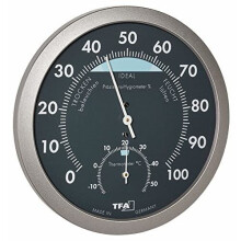 Termohigrómetro TFA Dostmann 45.2043.51 antracita, plata | TERMÓMETRO - PLUVIÓMETRO - BARÓMETRO