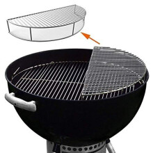 GFTIME 52CM Warming Rack for Weber 57CM Kettle Charcoal Grill Chrome plated Grill Rack Spare Parts For Bigger One-Touch, Weber Bar-B-Kettle charc