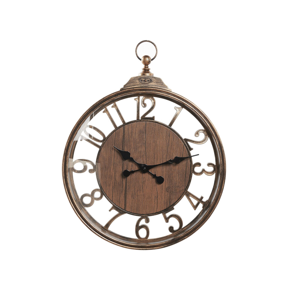 Wall Clock ø 52 cm Brown ALCOBA