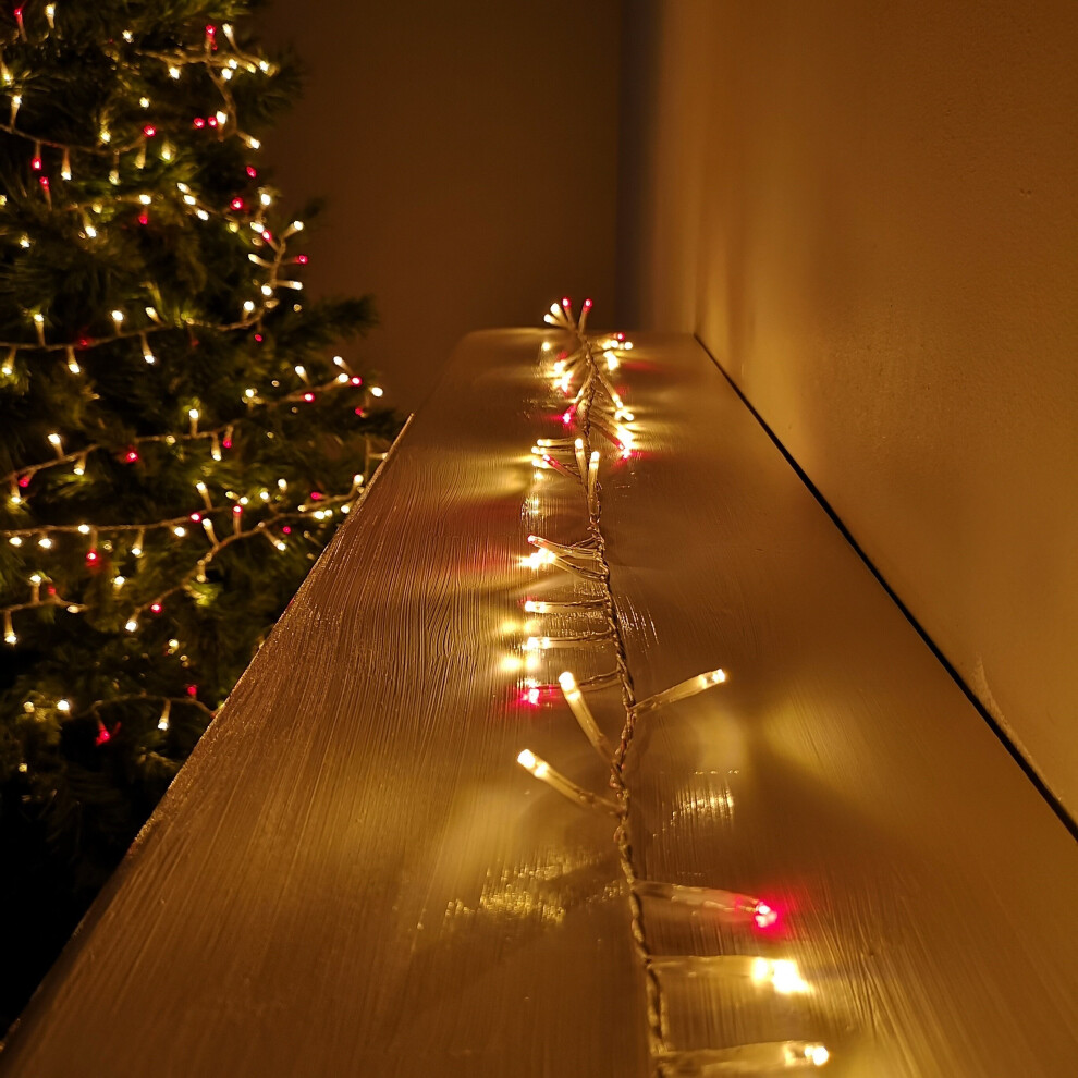 Samuel Alexander 1000 LED Christmas String Lights - 25m - Red & Vintage Gold - Image 7