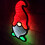 Samuel Alexander 85cm Multicoloured Infinity LED Hanging Parachute Christmas Gnome Gonk 6