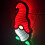 Samuel Alexander 60cm Multicoloured Infinity LED Hanging Parachute Christmas Gnome Gonk Light 5