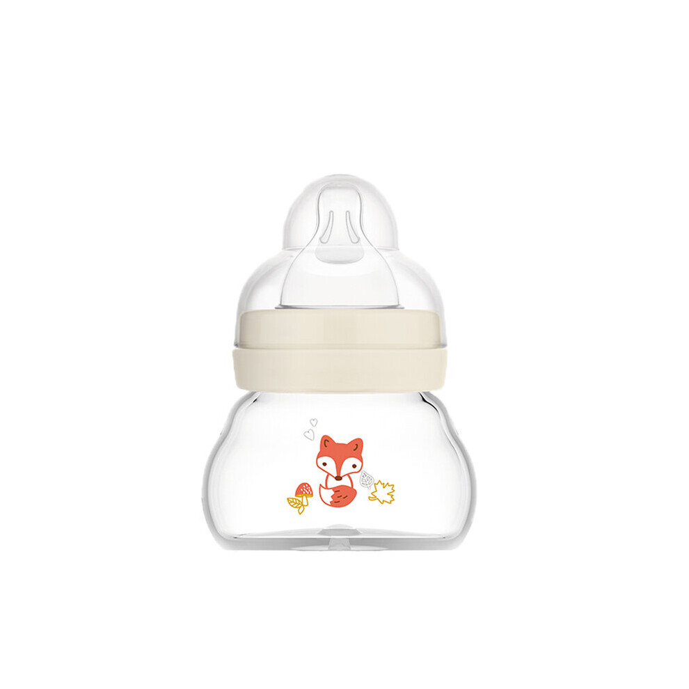 MAM Bottle Feel Good, Extra-Small Glass Baby Bottle with MAM Teat, Heat-Resistant Glass Baby Bottle for Newborns, Unisex, 1 x 90 ml