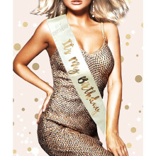 Rose Gold Its My Birthday Sash, Girls Birthday Party Sash, 16th 18th 21st 30th 40th 50th Birthday Sash, Rose Gold Birthday Decor, Satin Sash