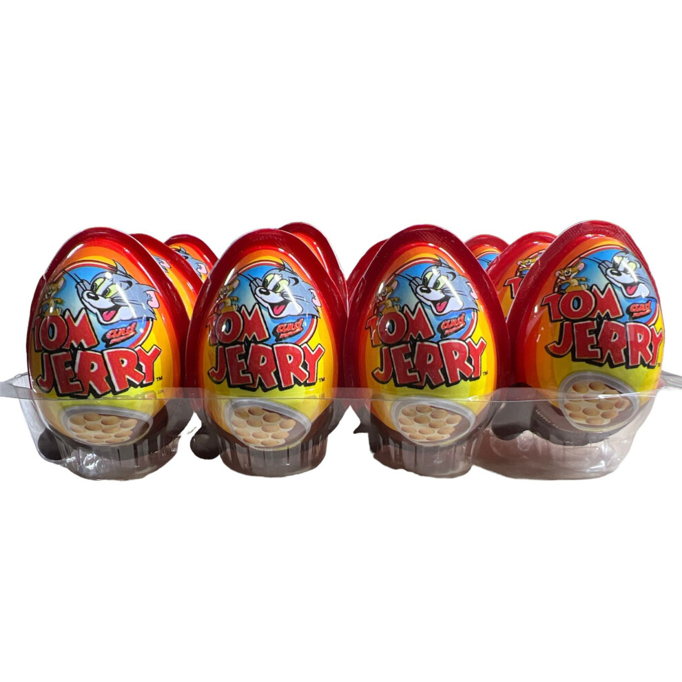 Tom & Jerry Chocolate Eggs With Surprise Toy X 6 Eggs