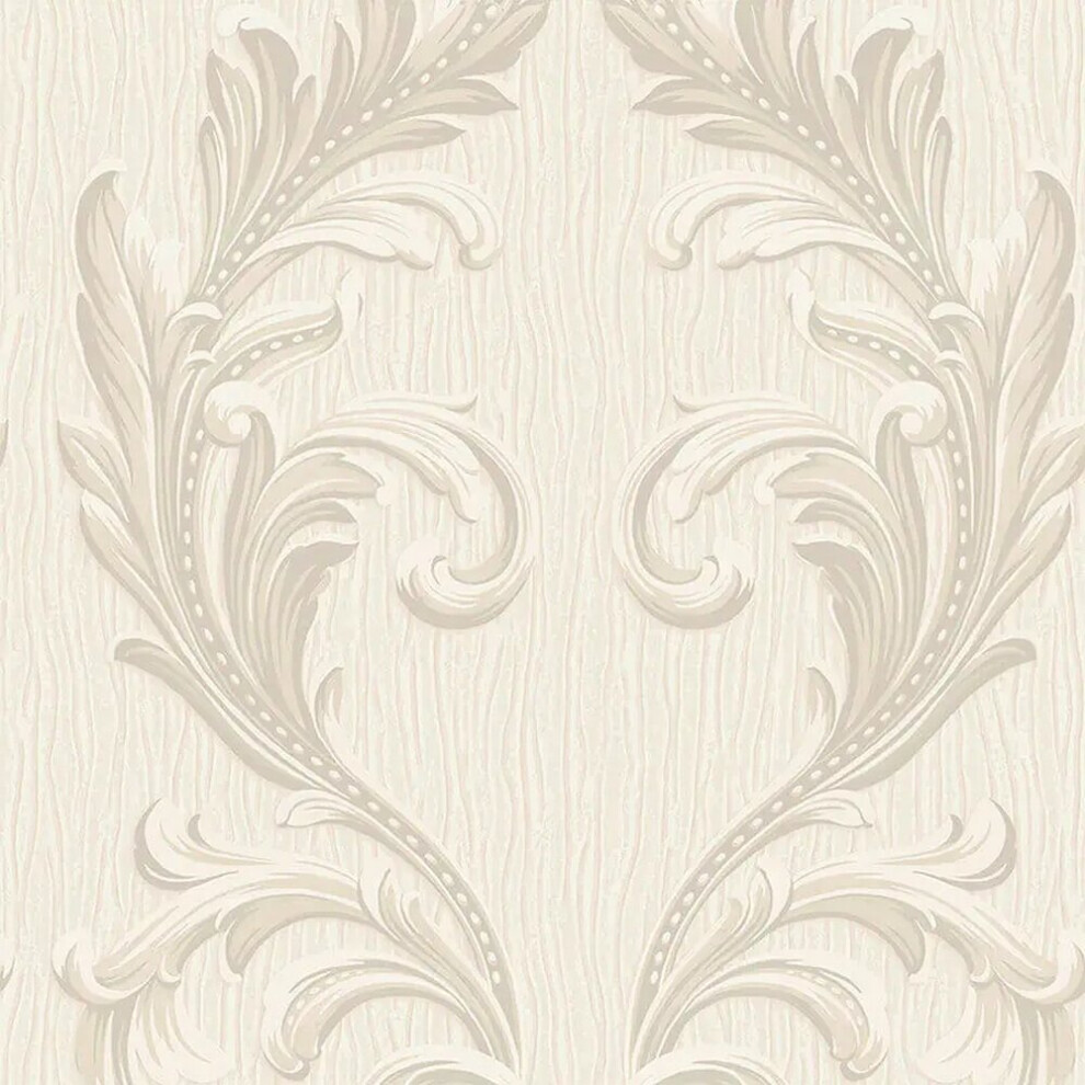 Belgravia Decor Tiffany Scroll Wallpaper Gb41324 Cream