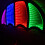 Samuel Alexander 85cm Multicoloured Infinity LED Hanging Parachute Christmas Gnome Gonk 2