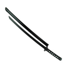 PLAYWELL BAMBOO WOODEN ADULTS BLACK BOKKEN WITH SCABBARD