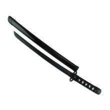 PLAYWELL BAMBOO WOODEN CHILDRENS BLACK BOKKEN WITH SCABBARD