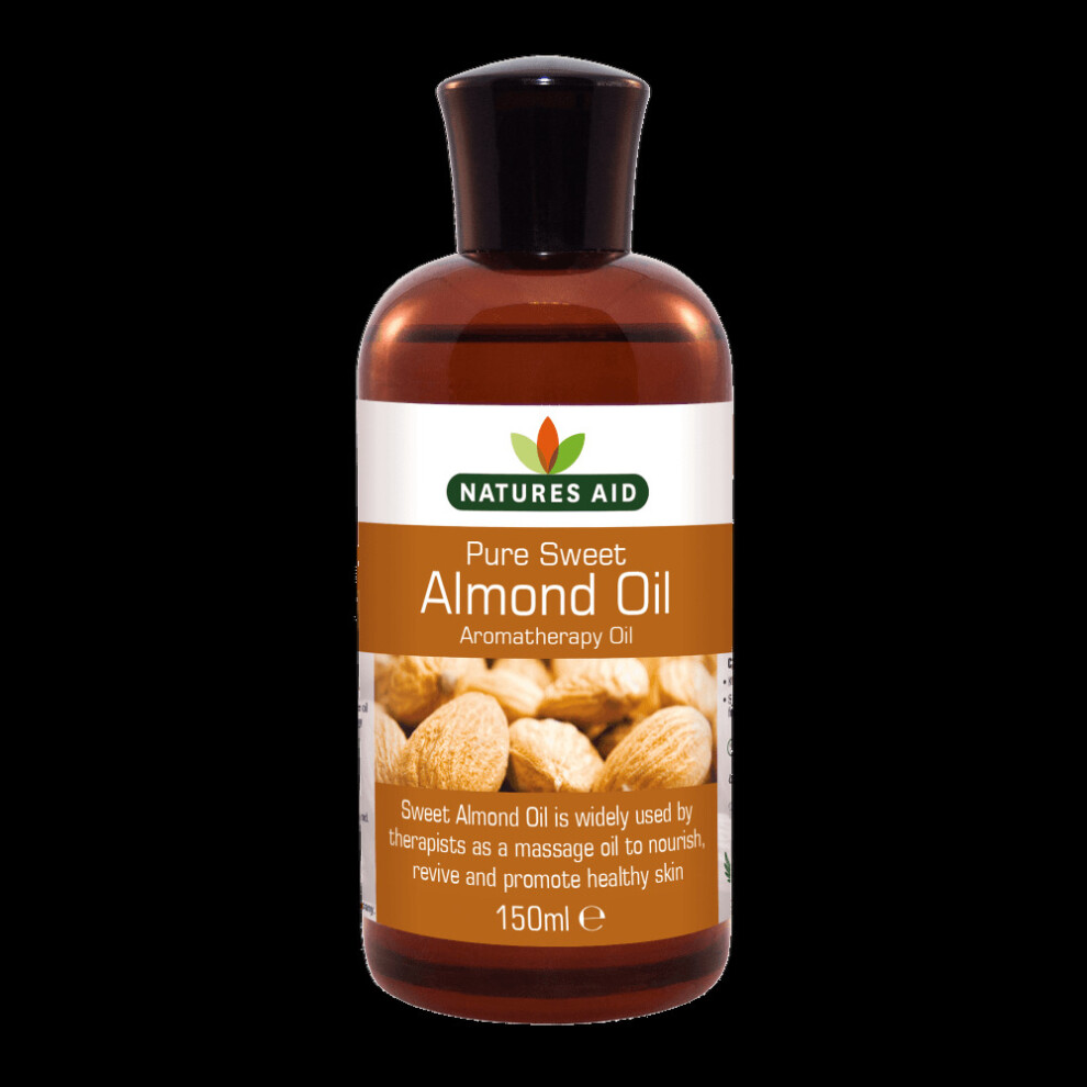 Natures Aid Almond Oil Pure Sweet Almond Oil Massage Oil Suited To Dry Sensitiv