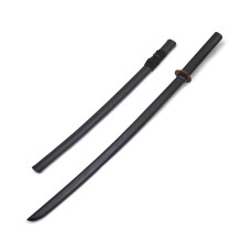 PLAYWELL WOODEN BOKKEN WITH PLASTIC SCABBARD - BLACK OAK