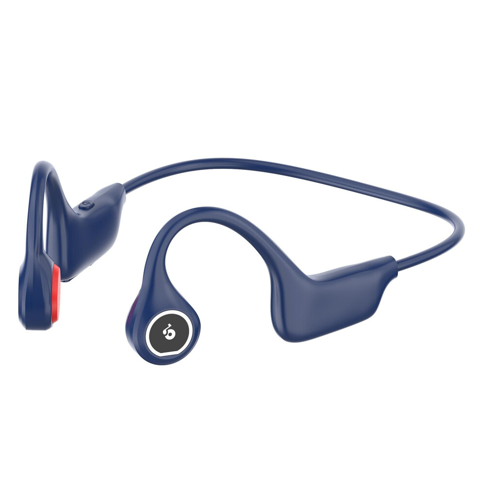 (Blue) Tooth Bone Conduction Headset Open Ear Wireless Sports Stereo Headphones Blue 768655141539