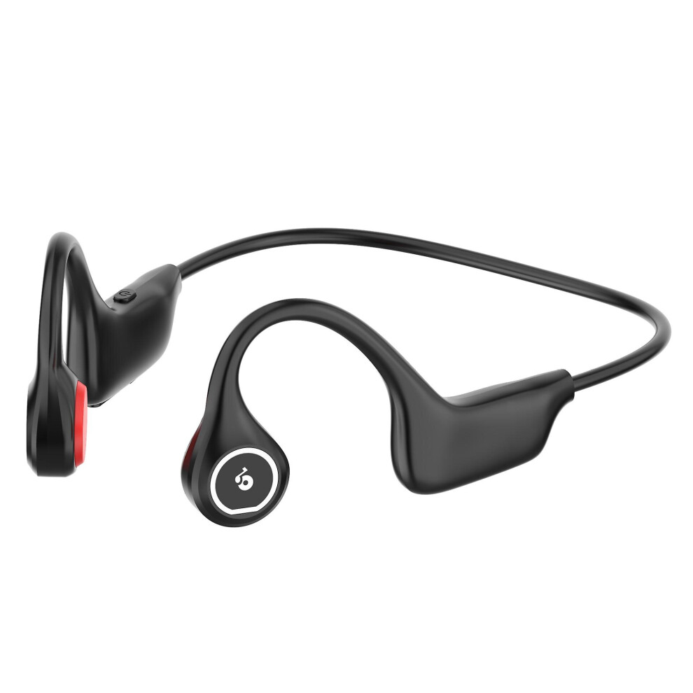 (Black) Bluetooth Bone Conduction Headset Open Ear Wireless Sports Stereo Headphones Black 768655141560