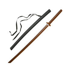 PLAYWELL WOODEN RED OAK BOKKEN WITH PLASTIC SCABBARD