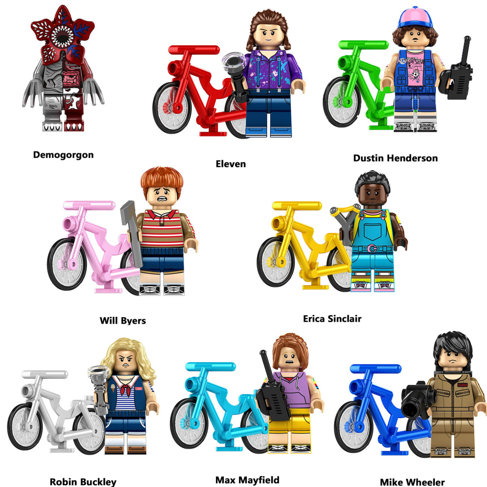 (8pcs-A) 8PCS New Stranger Things Minifigure Kids Toys fit lego