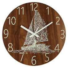 (YG007) Wooden Wall Clock 12 Inch Luminous Silent Modern Wall Clock For Home Office Decor