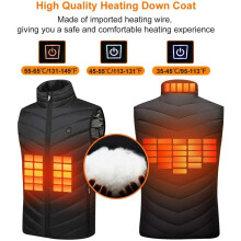 Heated Vest, Electric Heated Vest For Heated Clothing USB Heating (L)