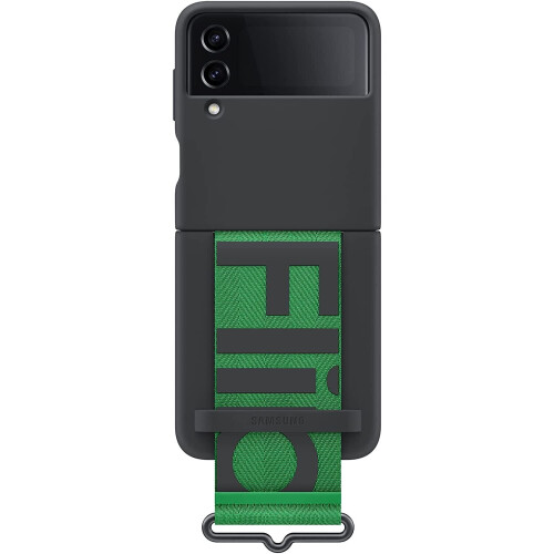 Samsung Samsung Galaxy Z Flip 4 Silicone Cover with Strap Black 1
