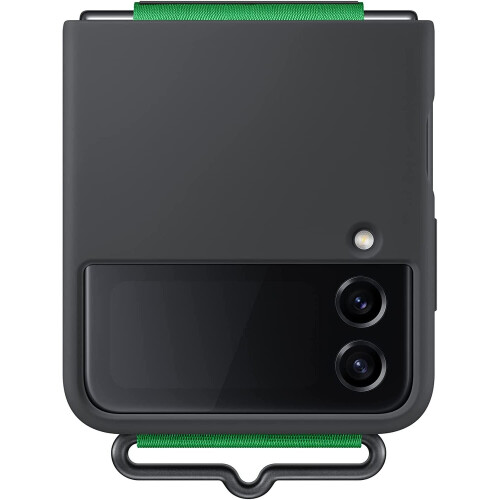 Samsung Samsung Galaxy Z Flip 4 Silicone Cover with Strap Black
