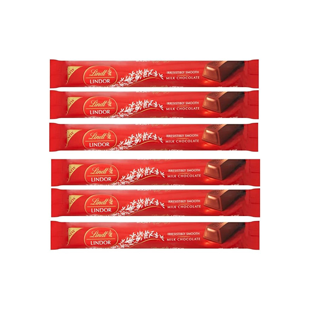 Lindt Lindor Milk Chocolate Treat Bars (6 x 38g)