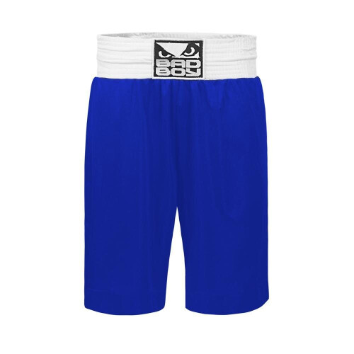 (Large) BAD BOY PRO BOXING SHORTS - BLUE
