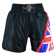 (Large) Playwell Childrens Competition Boxing Shorts - Uk Flag